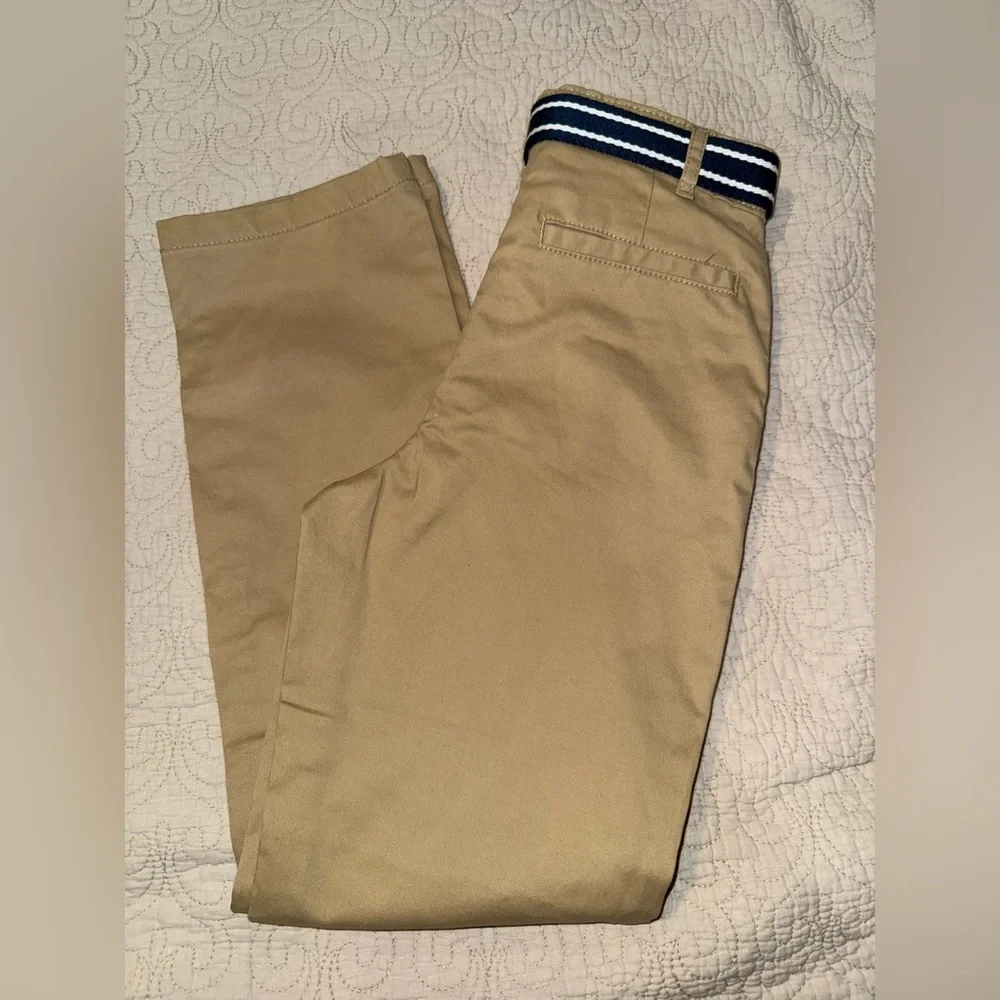 Gymboree Khaki Chinos with‎ Navy Stripe